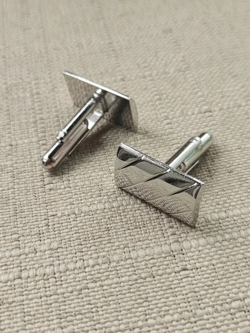 Vintage Cufflinks Silver Tone Fashion Jewelry Men Cuff Links Shirt Cuff Stud